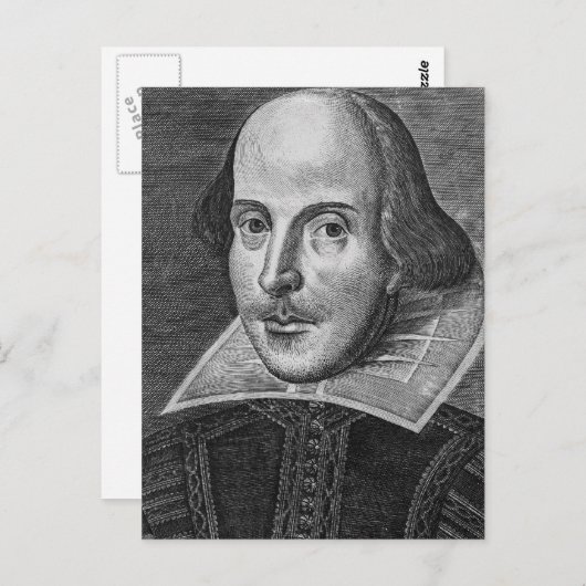 William Shakespeare Briefkaart (Voorkant / Achterkant)