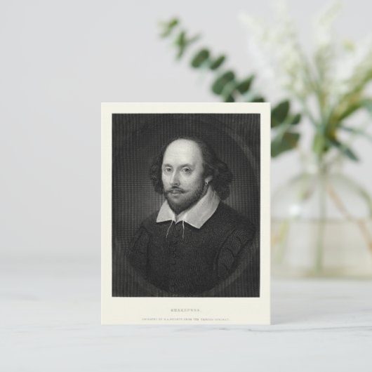 William Shakespeare Briefkaart (Staand voorkant)