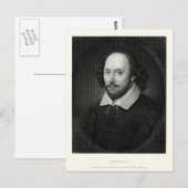 William Shakespeare Briefkaart (Voorkant / Achterkant)