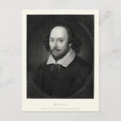 William Shakespeare Briefkaart (Voorkant)