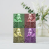William Shakespeare Briefkaart (Staand voorkant)