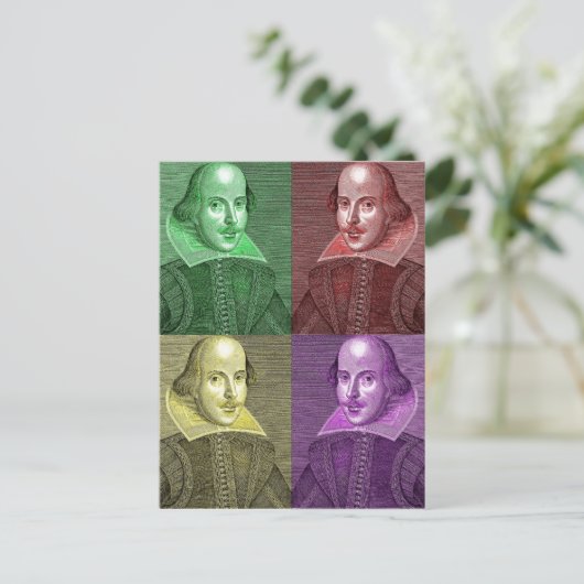 William Shakespeare Briefkaart (Staand voorkant)