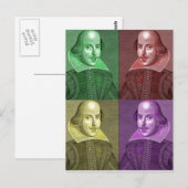 William Shakespeare Briefkaart (Voorkant / Achterkant)