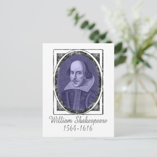 William Shakespeare Briefkaart (Staand voorkant)