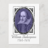 William Shakespeare Briefkaart (Voorkant)