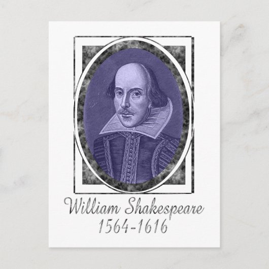 William Shakespeare Briefkaart (Voorkant)