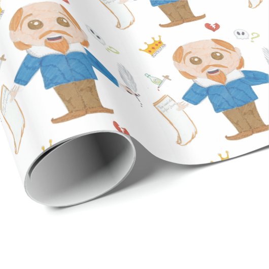 William Shakespeare Cadeaupapier (Rol Hoek)