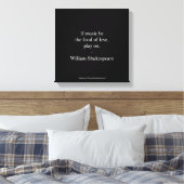 William Shakespeare citaat - Liefde Canvas Afdruk (Insitu (Slaapkamer))