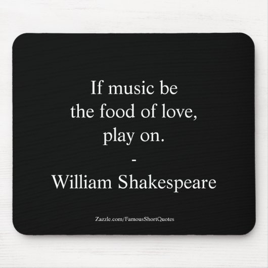William Shakespeare citaat Liefde Muismat (Voorkant)