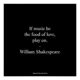 William Shakespeare citaat - Liefde Poster