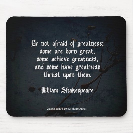William Shakespeare citaat Muismat (Voorkant)