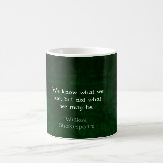 William Shakespeare citeert over mogelijkheden Koffiemok (Center)