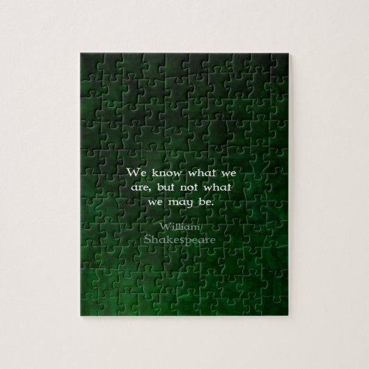 William Shakespeare citeert over mogelijkheden Legpuzzel (Verticaal)