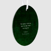 William Shakespeare citeert over mogelijkheden Ornament (voorkant)