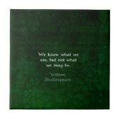 William Shakespeare citeert over mogelijkheden Tegeltje (Voorkant)