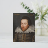 William Shakespeare Cobbe Portrait circa 1610 Briefkaart (Staand voorkant)