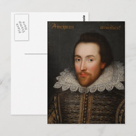 William Shakespeare Cobbe Portrait circa 1610 Briefkaart (Voorkant / Achterkant)