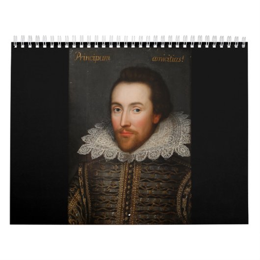 William Shakespeare Cobbe Portrait circa 1610 Kalender (Hoes)