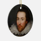 William Shakespeare Cobbe Portrait circa 1610 Keramisch Ornament (Rechts)