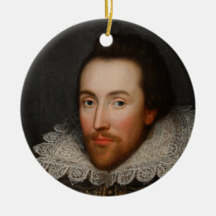 William Shakespeare Cobbe Portrait circa 1610 Keramisch Ornament