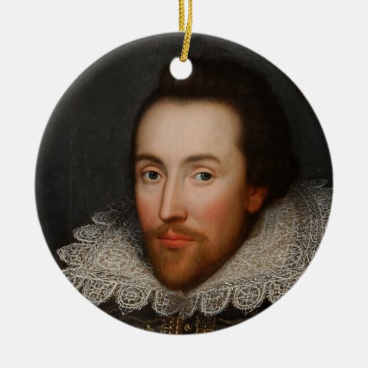 William Shakespeare Cobbe Portrait circa 1610 Keramisch Ornament (Voorkant)