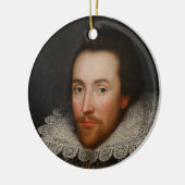 William Shakespeare Cobbe Portrait circa 1610 Keramisch Ornament (Links)