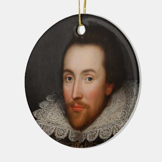 William Shakespeare Cobbe Portrait circa 1610 Keramisch Ornament (Links)