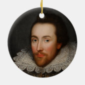 William Shakespeare Cobbe Portrait circa 1610 Keramisch Ornament (Achterkant)