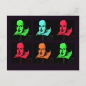William Shakespeare Collage Briefkaart (Voorkant)