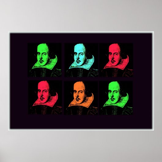William Shakespeare Collage Poster (Voorkant)