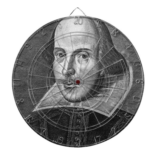 William Shakespeare Dartbord (Voorkant)