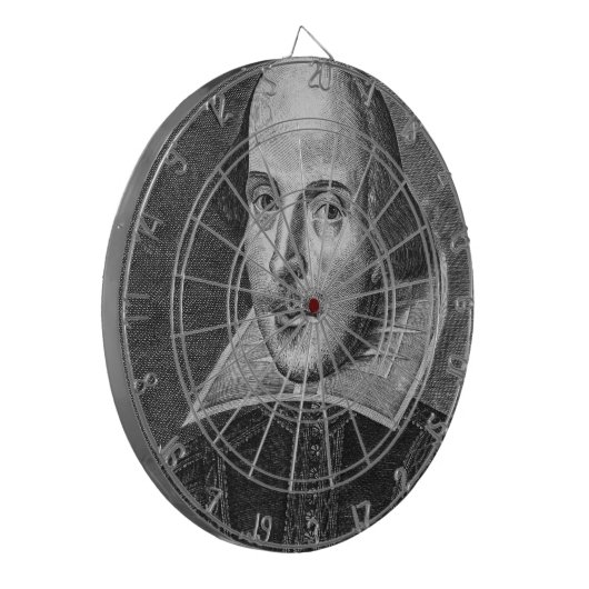 William Shakespeare Dartbord (Voorkant Links)