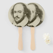 William Shakespeare de Bard Fan Handwaaier (Voorkant en achterkant)