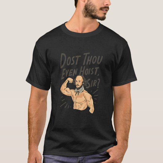 William Shakespeare Design for a Shakespearean Act T-shirt (Voorkant)