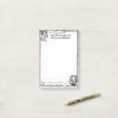 William Shakespeare Drawing Post-it® notes 4 x 6 (Op bureau)