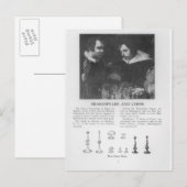 William Shakespeare en Ben Jonson Briefkaart (Voorkant / Achterkant)