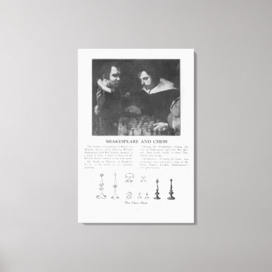William Shakespeare en Ben Jonson Canvas Afdruk (Voorkant)