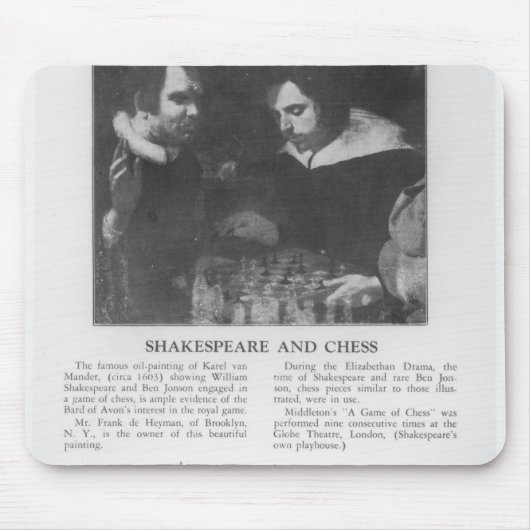 William Shakespeare en Ben Jonson Muismat (Voorkant)