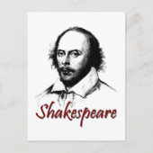 William Shakespeare Etching Briefkaart (Voorkant)