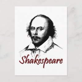 William Shakespeare Etching Briefkaart