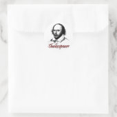 William Shakespeare Etching Ronde Sticker (Tas)