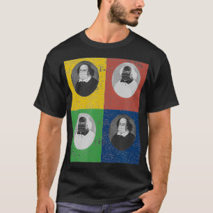 William Shakespeare Face Mask Portrait Squares T-shirt