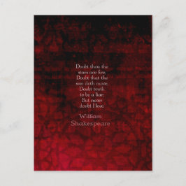 William Shakespeare Famous Love Quote Briefkaart