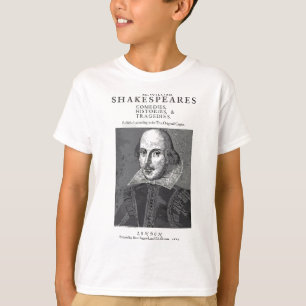 William Shakespeare First Folio Titel Pagina 1623 T-shirt