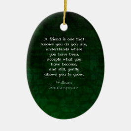 William Shakespeare Friendship Inspirerend Quote Keramisch Ornament