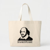 William Shakespeare Grote Tote Bag (Voorkant)