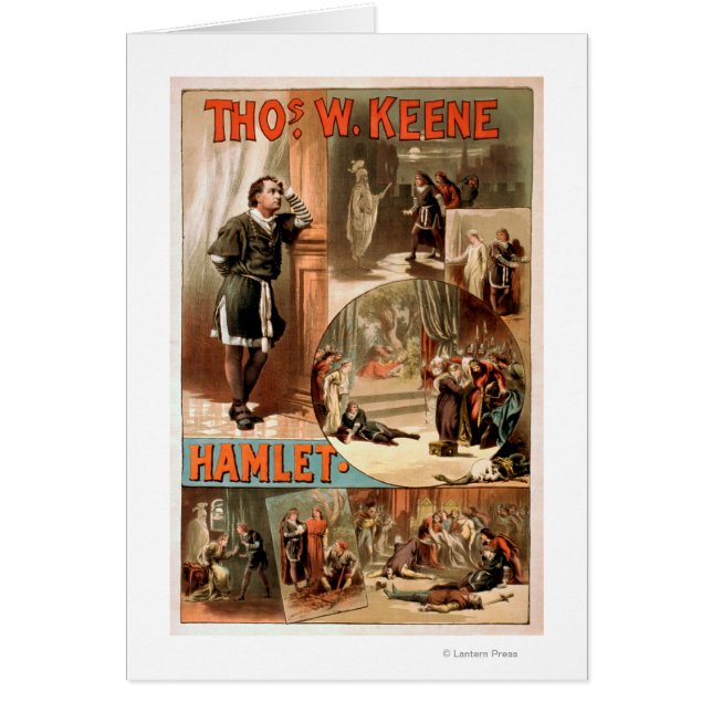 William Shakespeare "Hamlet" Theater Poster (Voorkant)