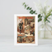 William Shakespeare "Hamlet" Theater Poster Briefkaart (Staand voorkant)