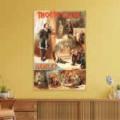William Shakespeare "Hamlet" Theater Poster Canvas Afdruk (Insitu (Woonkamer))