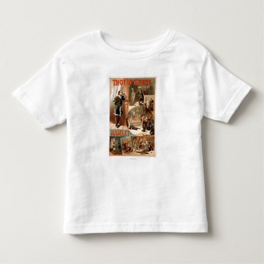 William Shakespeare "Hamlet" Theater Poster Kinder Shirts (Voorkant)